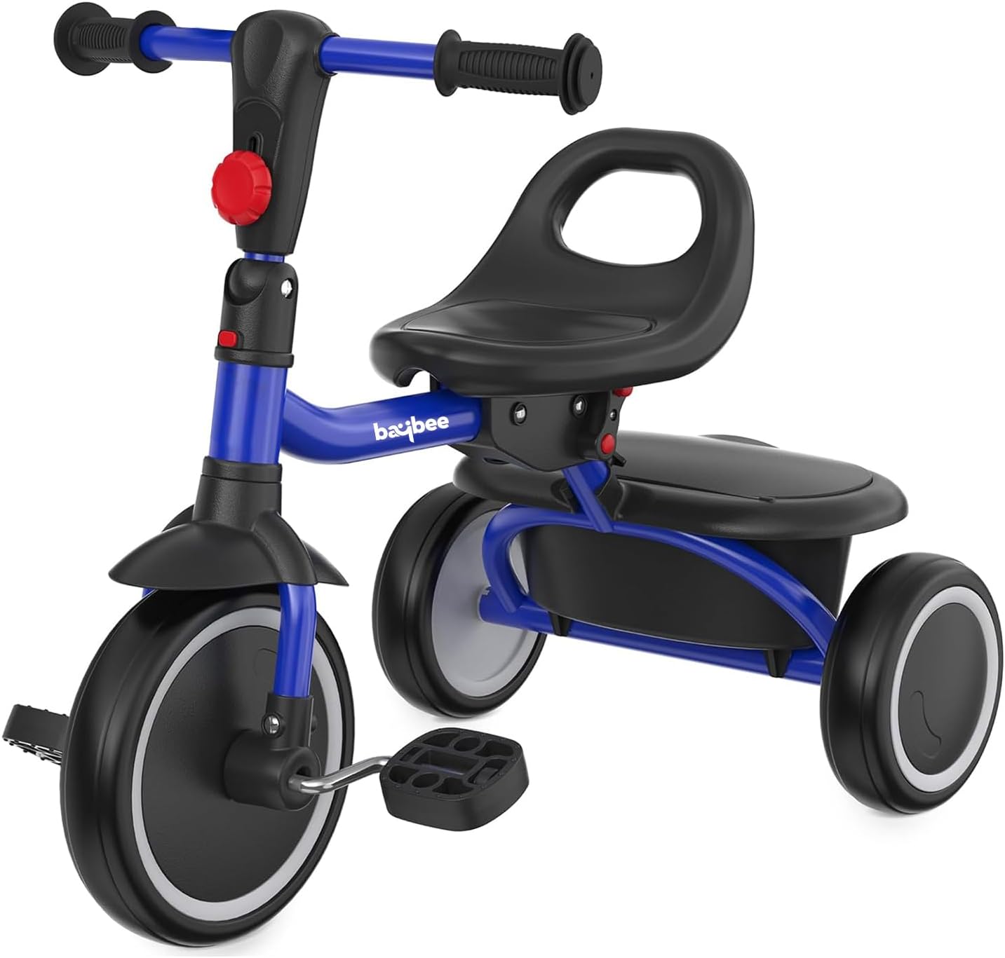 Baybee Tricycle for Kids, Toddler Tricycle Age 18 Months to 5 Years, Kids Bike for 1-3 Years, Foldable Kid Trikes for 2-4 Years with Back Storage, Kid Cycle for Boys and Girls (Blue)