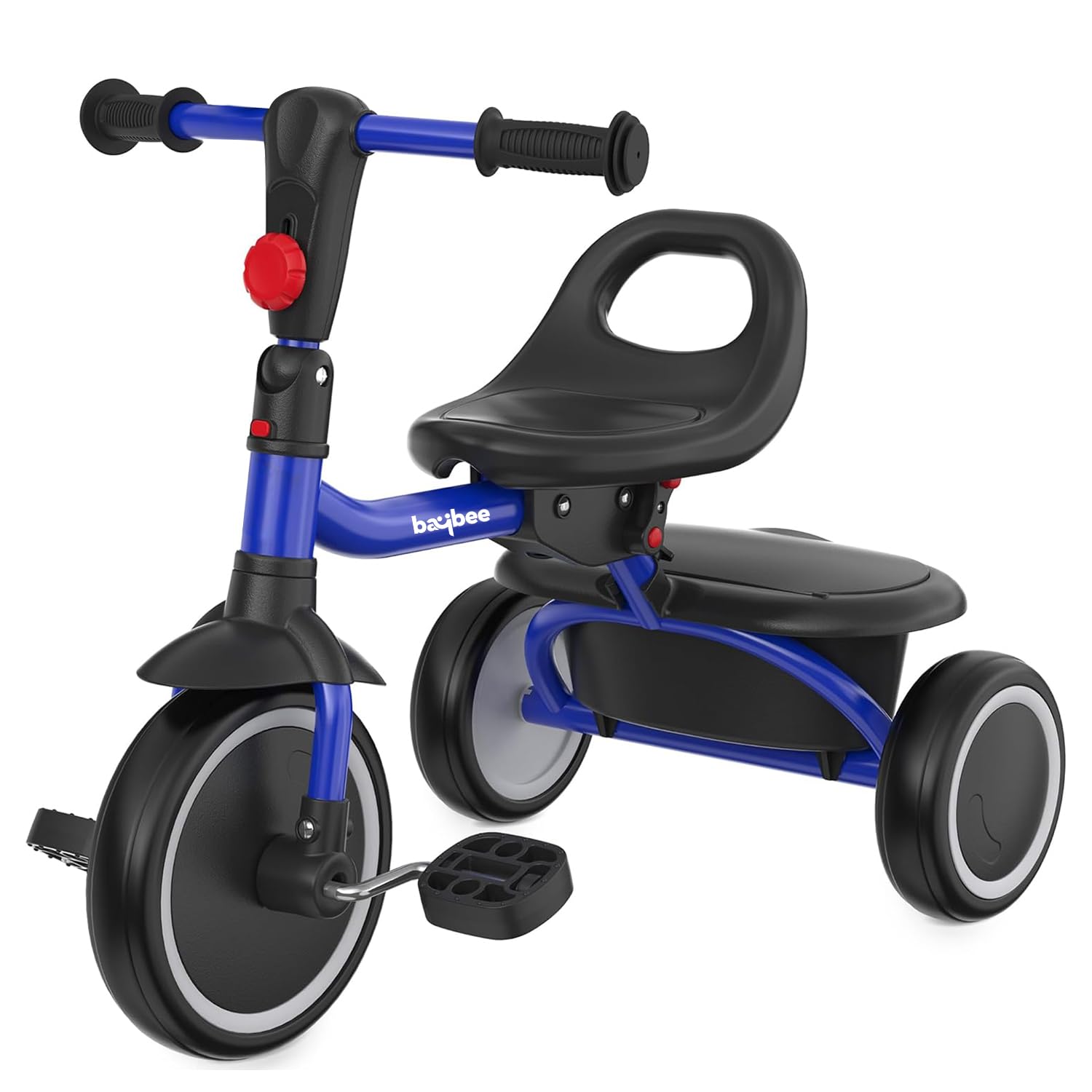 Baybee Tricycle for Kids, Toddler Tricycle Age 18 Months to 5 Years, Kids Bike for 1-3 Years, Foldable Kid Trikes for 2-4 Years with Back Storage, Kid Cycle for Boys and Girls (Blue)