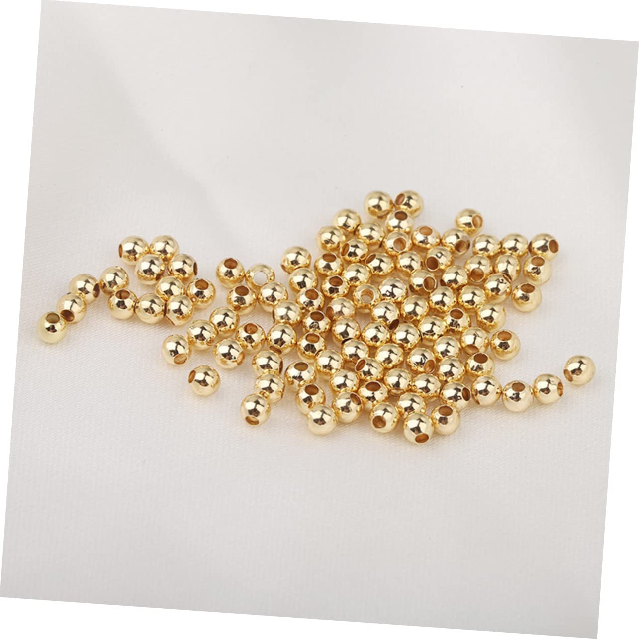 Cuentas Sueltas Multiusos de Cobre Dorado 300 Piezas para Joyería