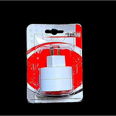 single-business American Type Plug Converter Travel Adapter - White, 16 A, 100 - 250 V, C/E/F (Turkey) - B (America) Plug