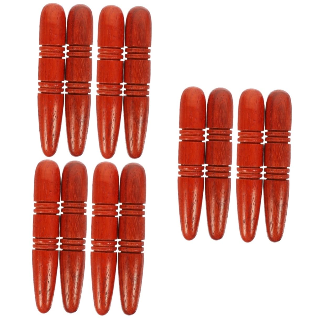 FRCOLOR 12piezas Herramientas De Masaje De Pies Bastones De Acupresión De Madera Para Reflexología Masaje De Pies y Del Estrés