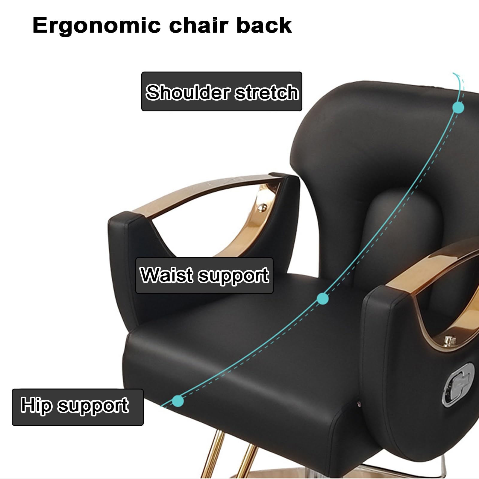 Sillones de peluquería, sillón reclinable para estilistas: Altura Ajustable, rotación de 360°, Cuero sintético con Espuma de Alta Densidad, reposapiés, Ideal para barberías y spas (Gris).