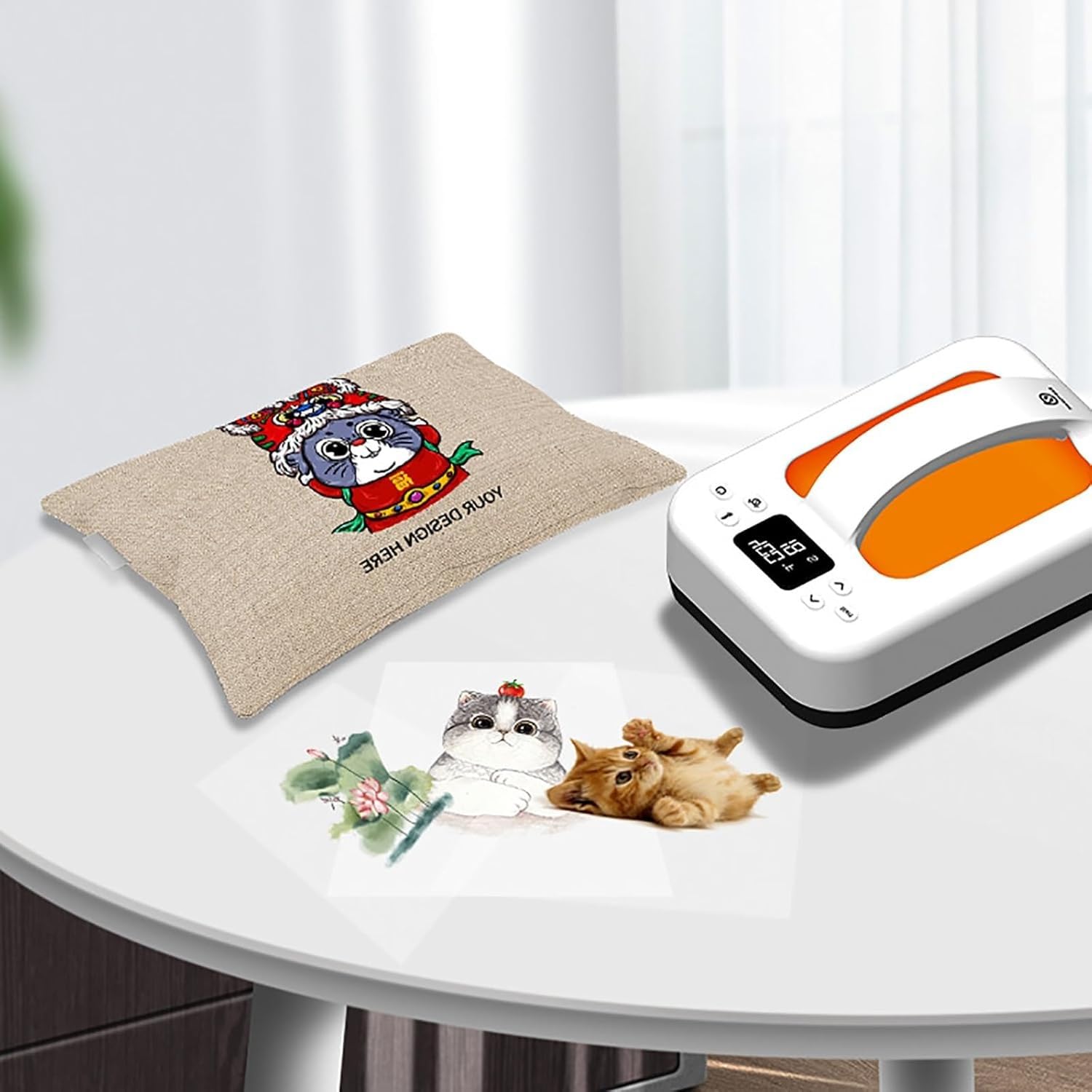 Máquina De Prensado Térmico Para Camisetas, Miniimpresora Digital Portátil Sublimación Para Bricolaje, Transferencia Térmica A Alta Presión