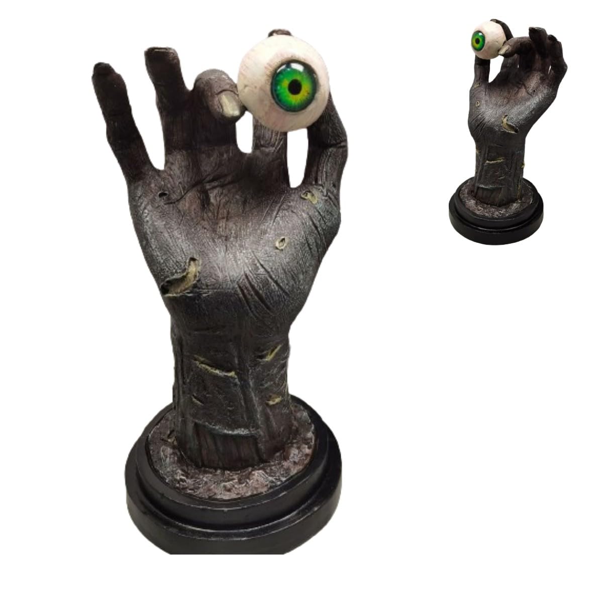 Tefexer Berserk Statue Hand of God Figurine - Ghost's Hand Holding An Eyeball - Gothic Resin Collectible Sculpture for Halloween Horror Decoration Spooky Ornament