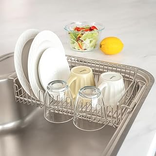 水切りラック 伸縮 ステンレス 大容量 横置 キッチン用品 台所収納 キッチン収納 棚 おしゃれ 収納 滑り止め ゴム付き お皿も 水筒も キッチンラック 調理台 省スペース passo-msl01-sus