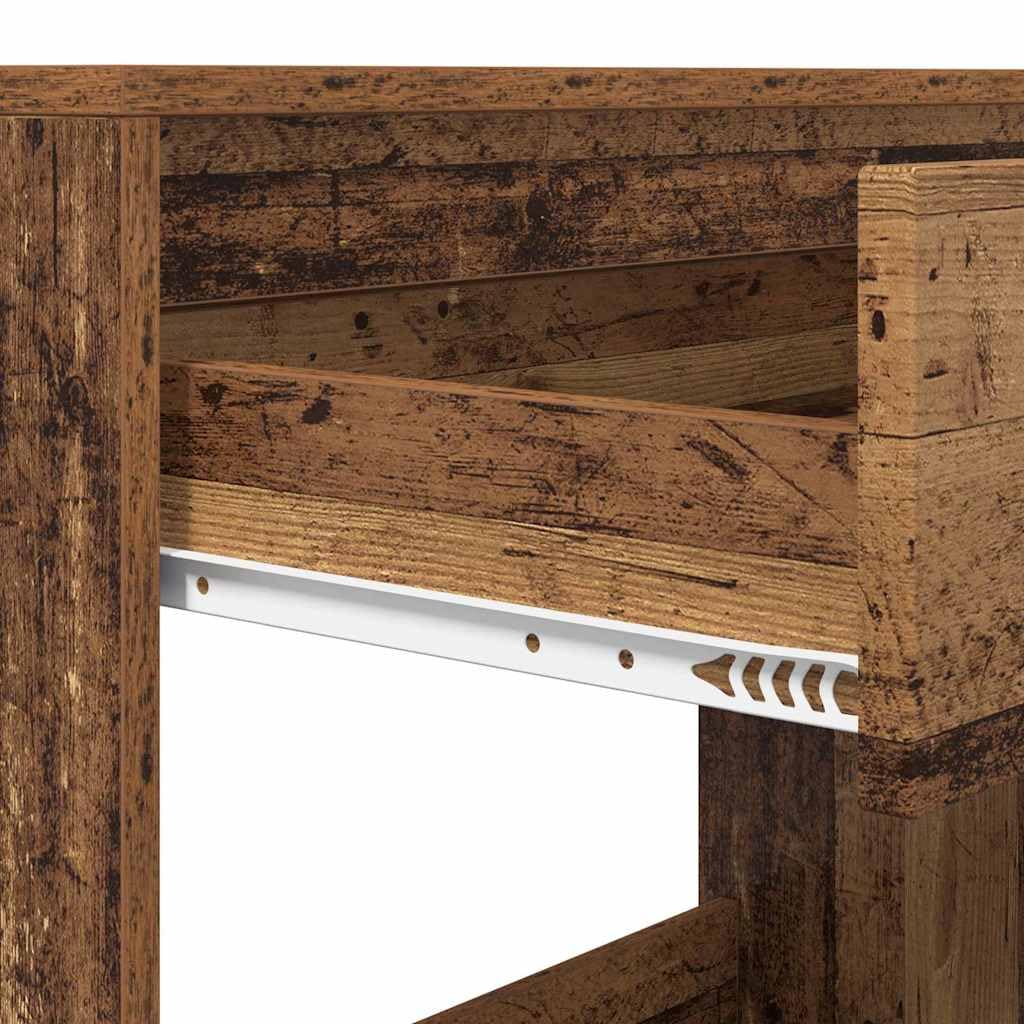 Scrivania effetto legno vecchio, 100 x 50 x 78 cm, materiale in legno, robusto scrivania per computer con cassetto, moderno tavolo da ufficio per casa, tavolo da lavoro durevole, versatile