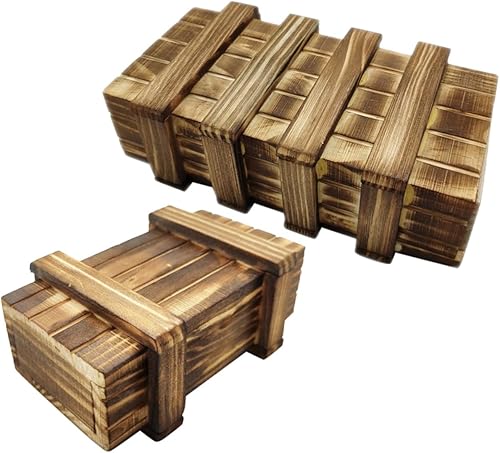 LALAFINA Caja de juguete rompecabezas único titular de dinero para regalo en efectivo de madera tres cerradura abierta niño