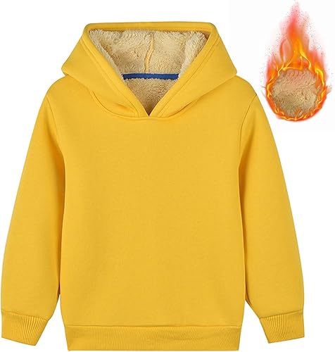 Miniatura 4 de Comigeewa Sudadera con capucha forro polar para niños y niñas y niños sudadera deportiva con capucha manga larga sudaderas holgadas