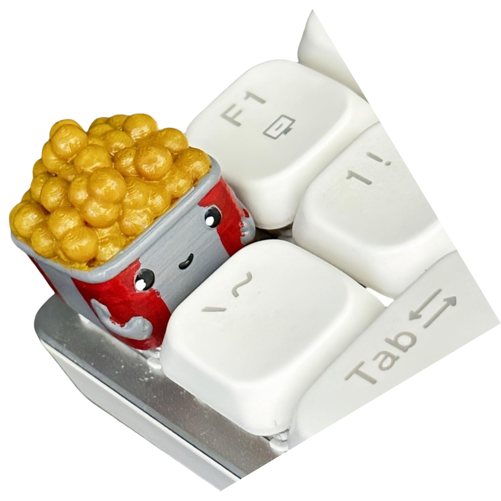 Maxtonser Resin Food Keycaps Realistic Burger Fries Hotdog Designs For Mechanical Keyboards Lightweight and Durability 3D Printed