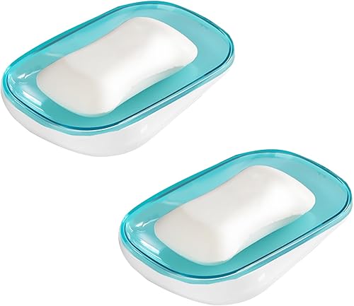 Jabonera de 2 piezas de alta calidad, elegante e impermeable para montar en la pared, con diseño de drenaje, mejora la decoración de tu baño,