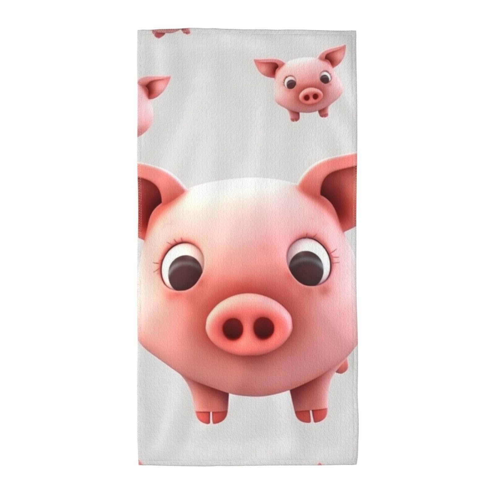 FodPand Microfiber Hand Towels for Bathroom, Soft Absorbent Decorative Face Towel Smiling Guest Bath Towel 12"X24" Kitchen Dish Towel for Bathroom Kitchen Hotel Gym Spa Towels