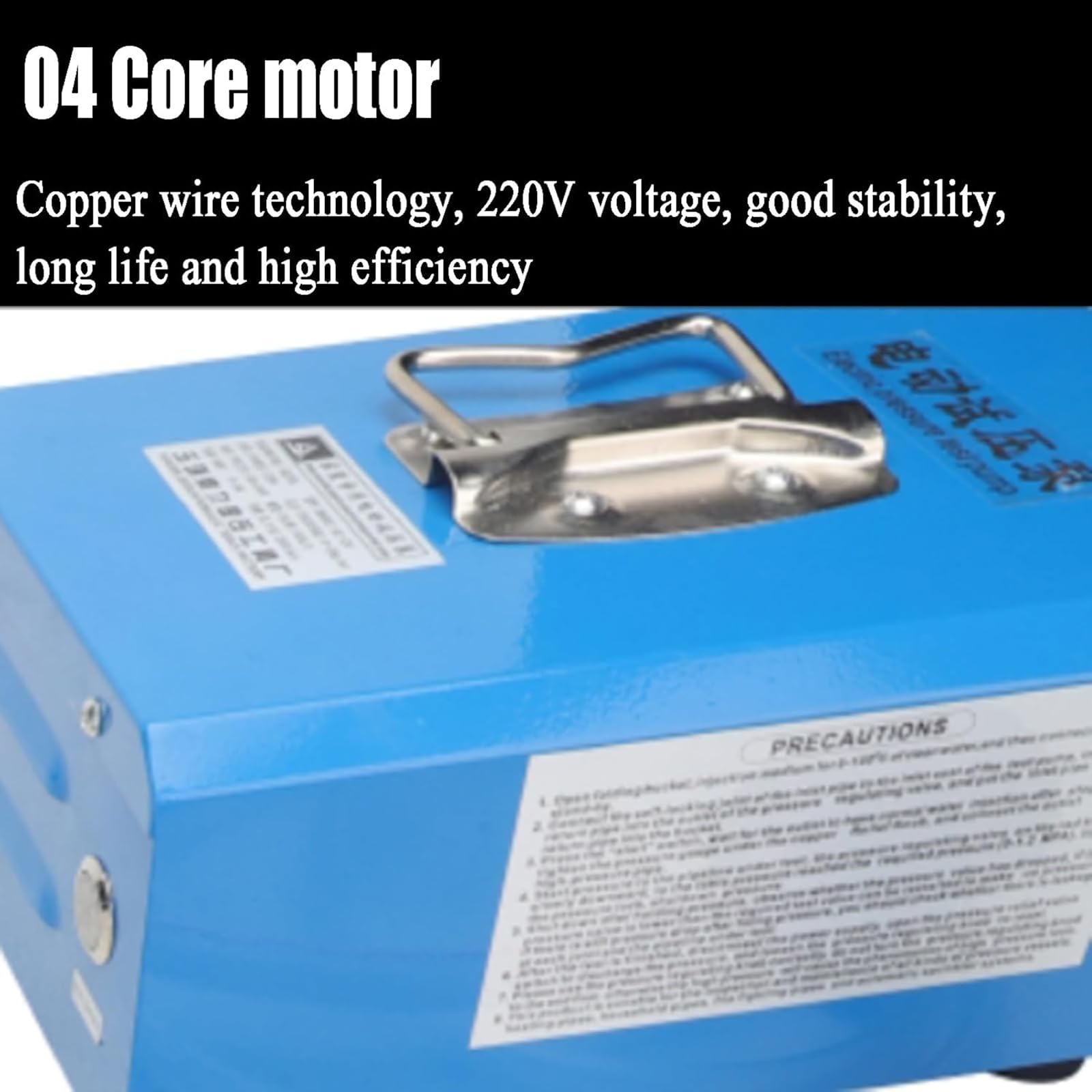 Bomba Eléctrica De Prueba De Presión, Comprobador De Fugas, Presión De Trabajo 0-12 Kg/cm², Caudal Máximo 9 L/min, Rosca Externa De 4 Puntos, para Pruebas De Presión En Tuberías