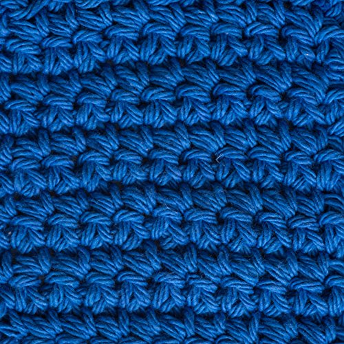 Image of Lily Sugar 'N Cream The Original Solid Yarn, 2.5oz, Medium 4 Gauge, 100% Cotton - Blue - Machine Wash & Dry