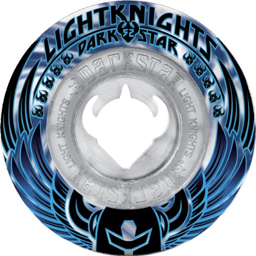 Roues de skateboard Darkstar 52 mm blanc et bleu royal en marbre clair