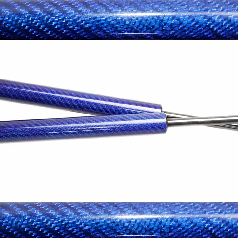 TSUBASA Lift Supports for Hyundai Santa Cruz 2022 2023 2024 2025 Front Hood Bonnet Modify Gas Struts Carbon Fiber Shock Dampers Spring Rod Bar (2PCS) (Blue Carbon Fiber)