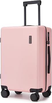 Hulsin 20 IN Hard Shell Carry on Luggage 22x14x9 Airline Approved for Women | Hardside Carry-on Suitcase with Spinner Wheels,Small Lightweight Rolling Suitcase for Travel,Holiday,Business