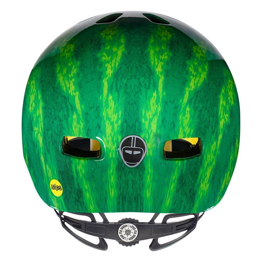 Nutcase Kinder Fahrradhelm Baby Nutty Mips Gloss Casco Bicicleta Niño, XXS, Wassermelone - Grün, BNUTGL-100