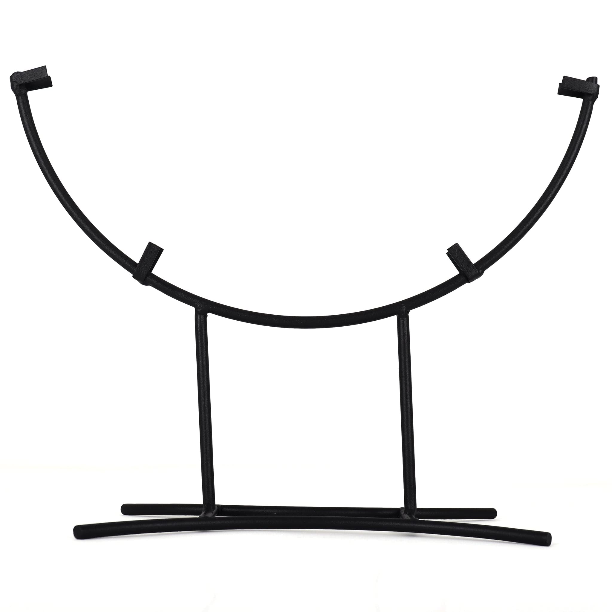 Milltown Merchants Round Metal Display Stand - Hoisted Display Stand - Fused Glass Art Base - Plate Stand/Plate Holder - Round Art Panel Stand (1, 12 inch)