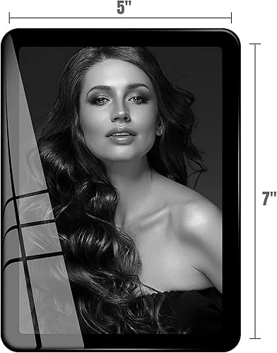 Miniatura 10 de Bluesun Marco de fotos de 8 x 8 pulgadas, marco de vidrio real, marco de fotos colgante, mate para decoración de pared y mesa de mesa (8 x 8