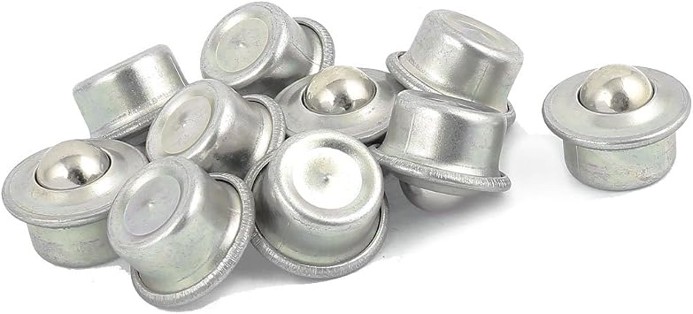 31mm Dia Metal Flange Mount Ball Transfer Bearing Unit Conveyor Roller 10Pcs