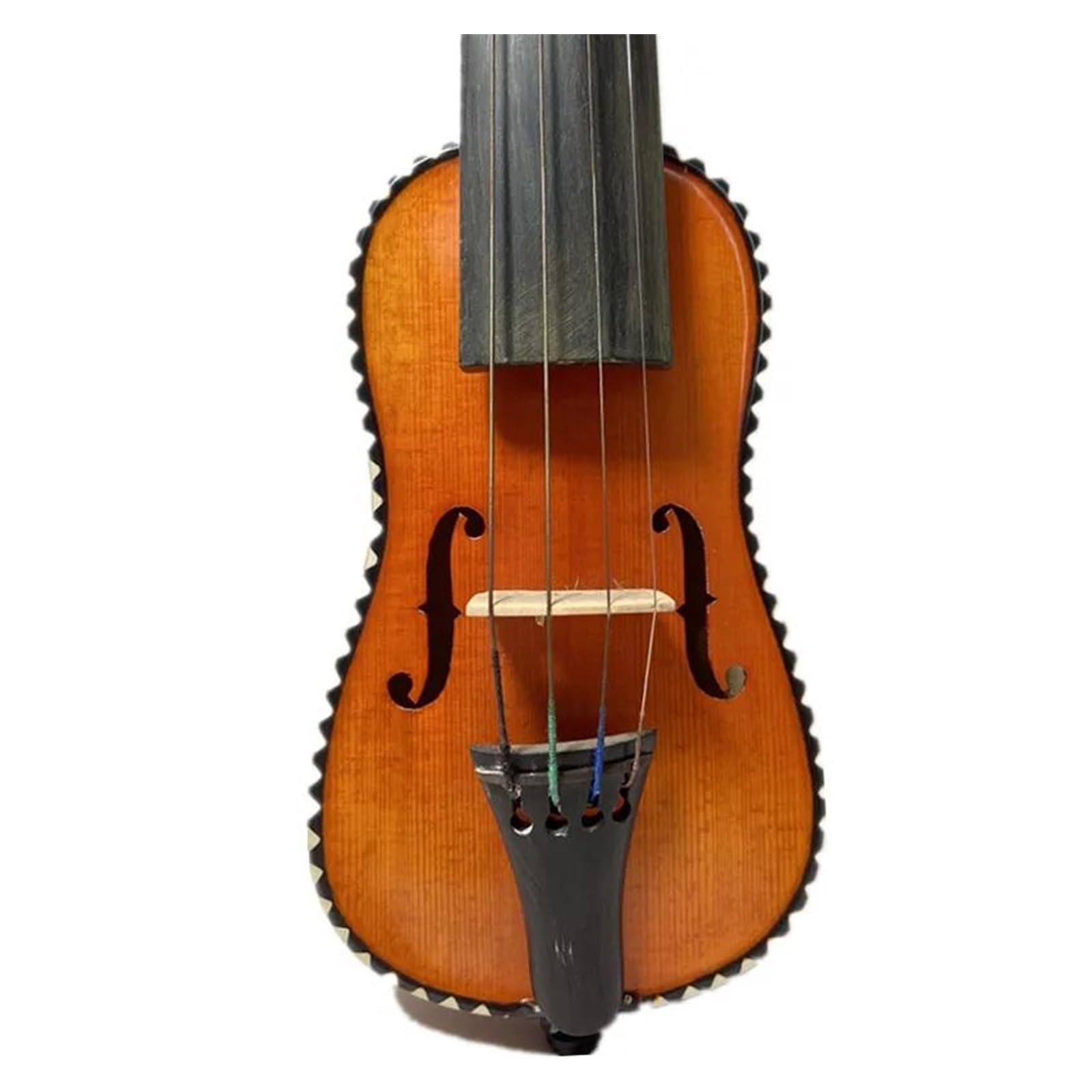 Violino Strumento A Corda Violino Da 5 5/8 Pollici Splendidamente Intarsiato Professionale
