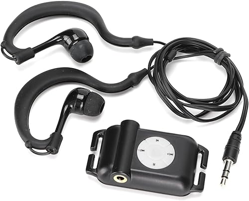 Reproductor de MP3, reproductor de música de auriculares de 4 GB con radio FM, USB, carga rápida para natación, deportes acuáticos