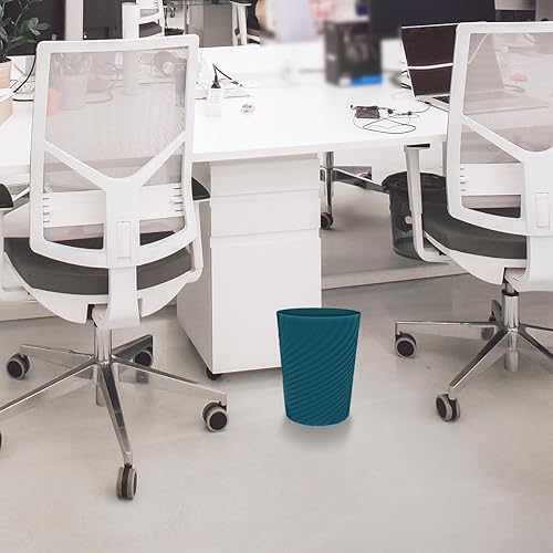 Miniatura 2 de DAJITRE Cubo de basura pequeño de 1.8 galones, papelera de reciclaje de perfil delgado para espacios compactos, baño, oficina, dormitorio, cocina