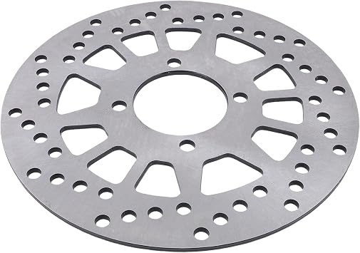 Motorcycle Front Brake Disc, 220mm 8Cr13 Steel Heat Proof Front Brake Rotor, Disc Rotor with Cooling Holes Lightweight Design for F1ZR Vega R