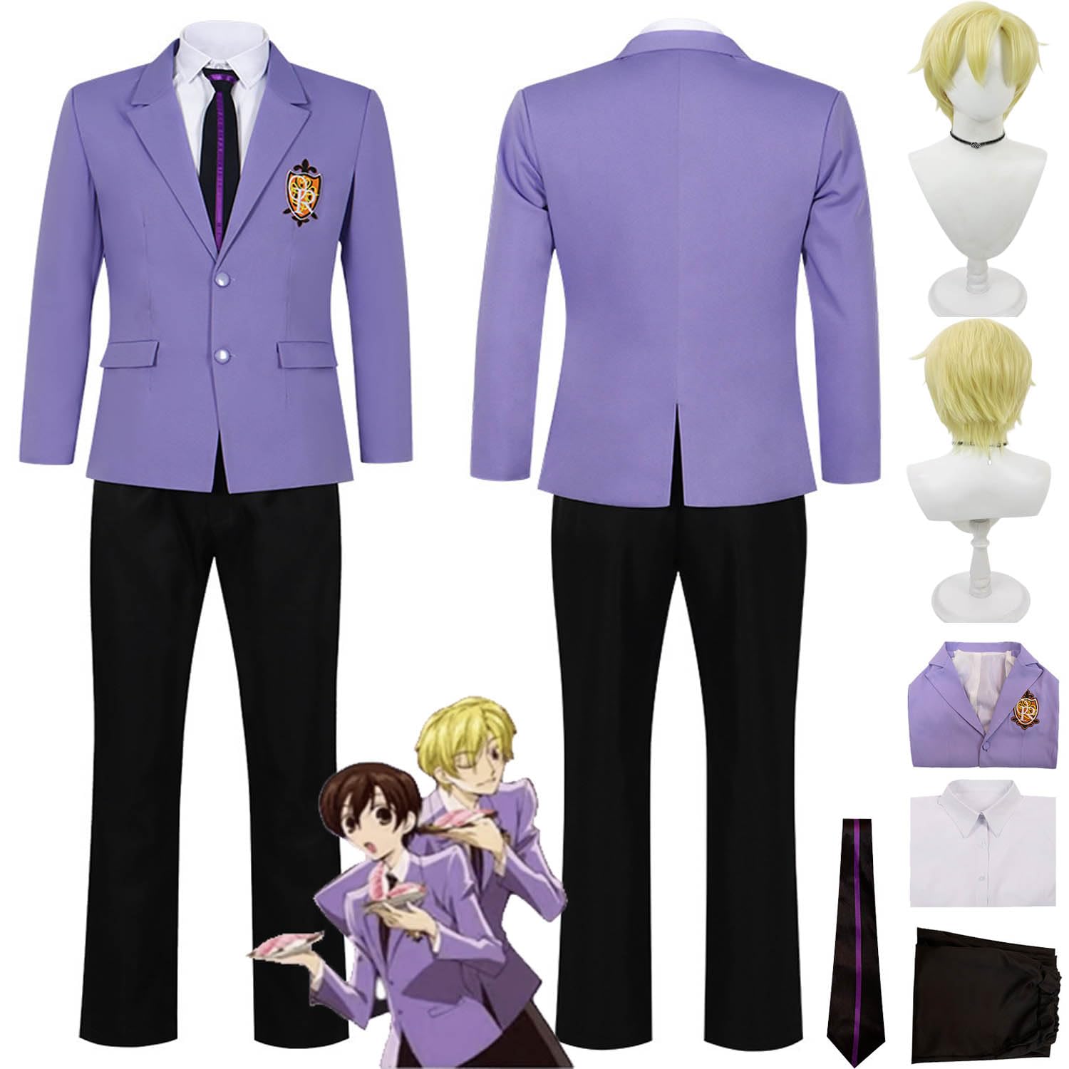white christmas dresses Ouran Highschool Host Club Eclair Cosplay Costume