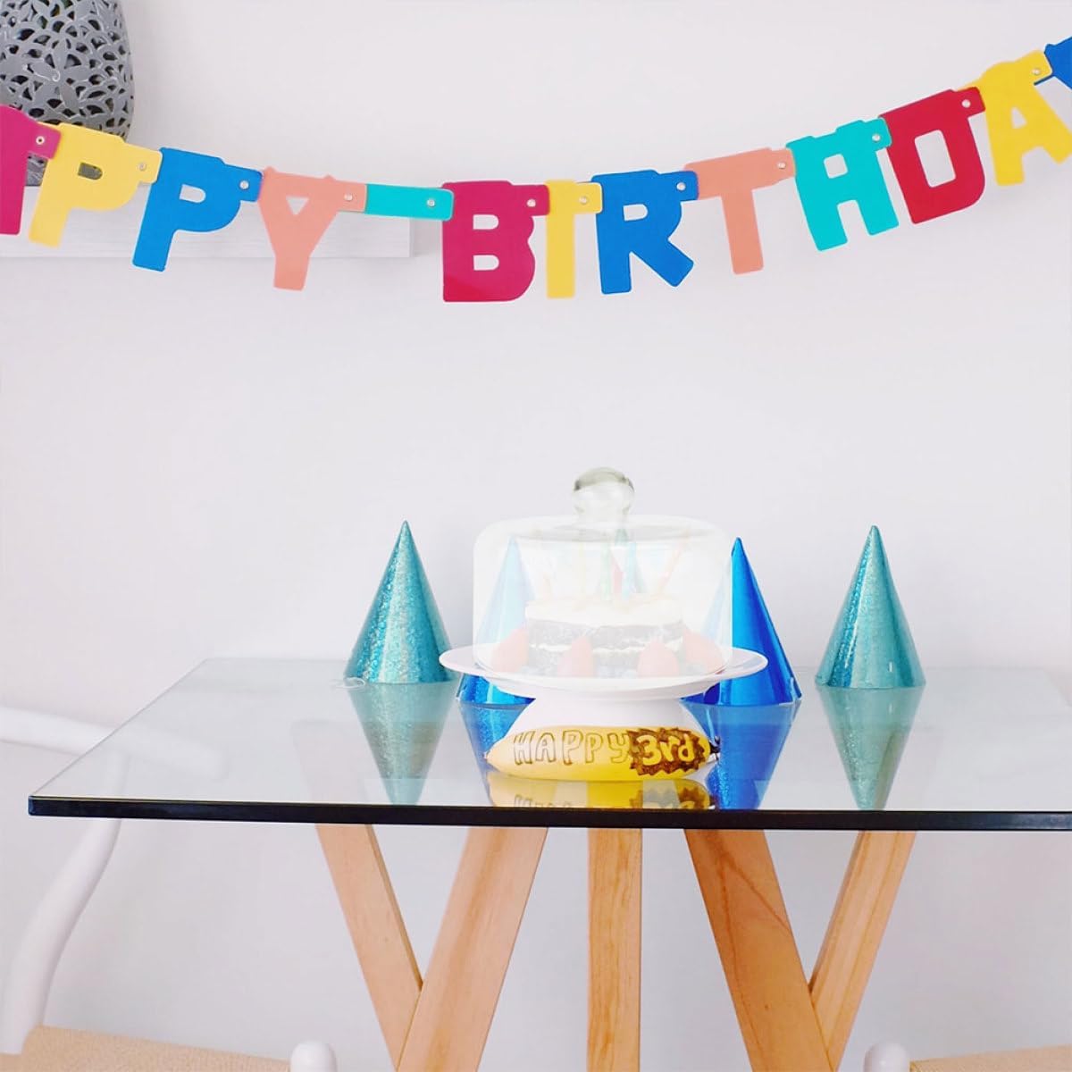 Glass Cake Dome Cover 24cm Food Dome Protective Dustproof Dessert Cover for Indoor Outdoor Party Use with Glass Lid