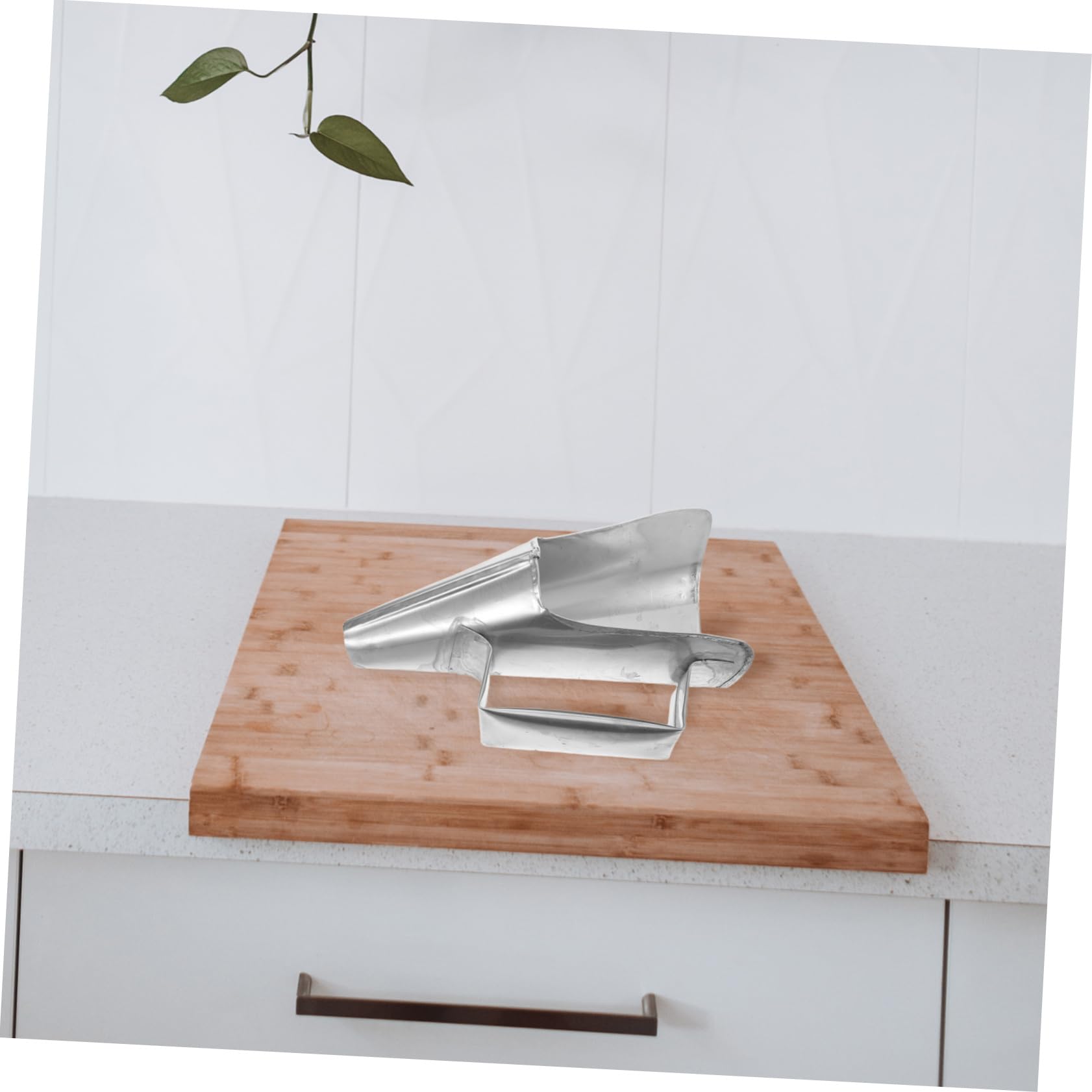 Gatuida Imbuto Alimentare in Metallo per Inscatolamento a Bocca Larga, Imbuto di Riempimento per Sacchetti di Snack con Manico Ergonomico Antiscivolo, Utensile Cucina per Artigli di Pollo