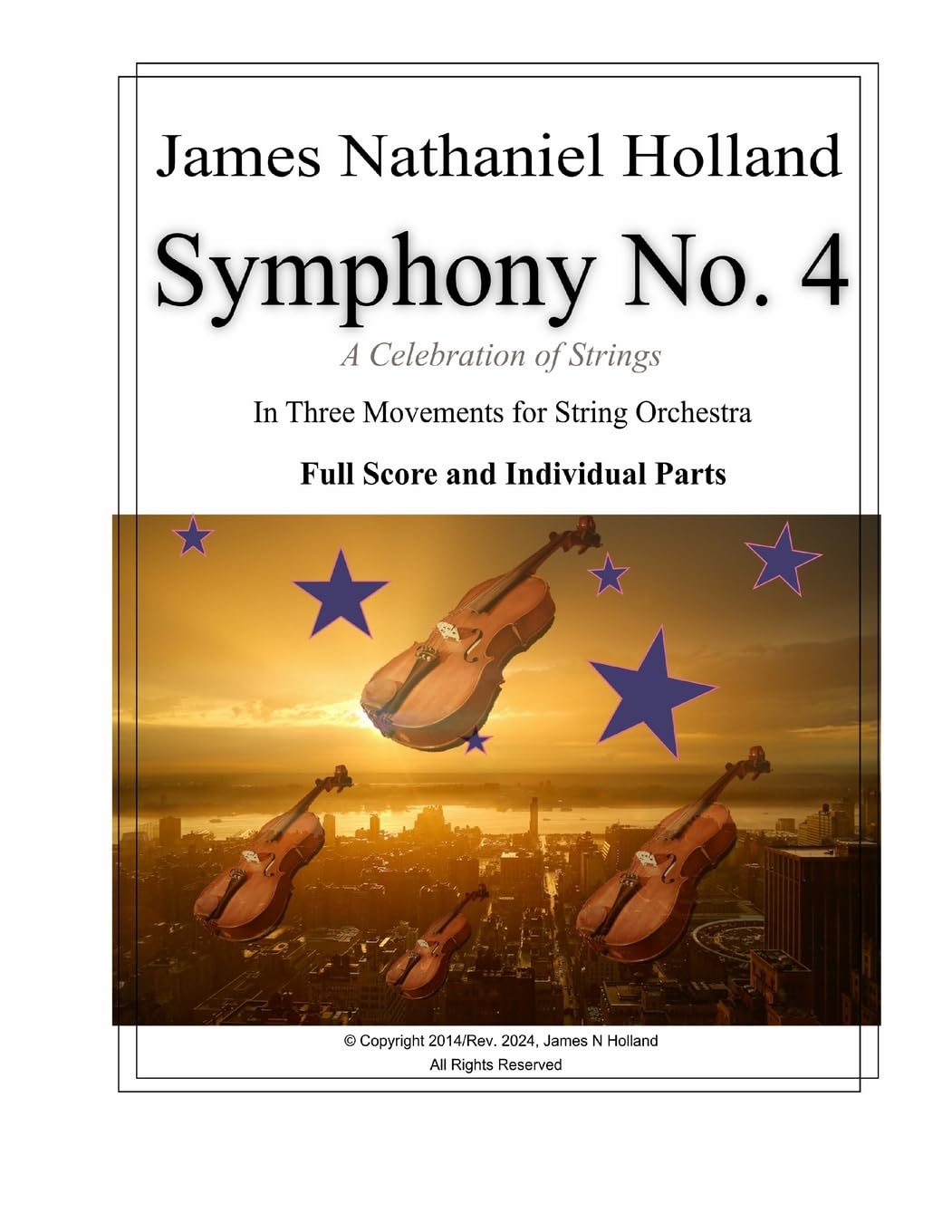 Symphony No. 4 partition pour orchestre à cordes en trois mouvements