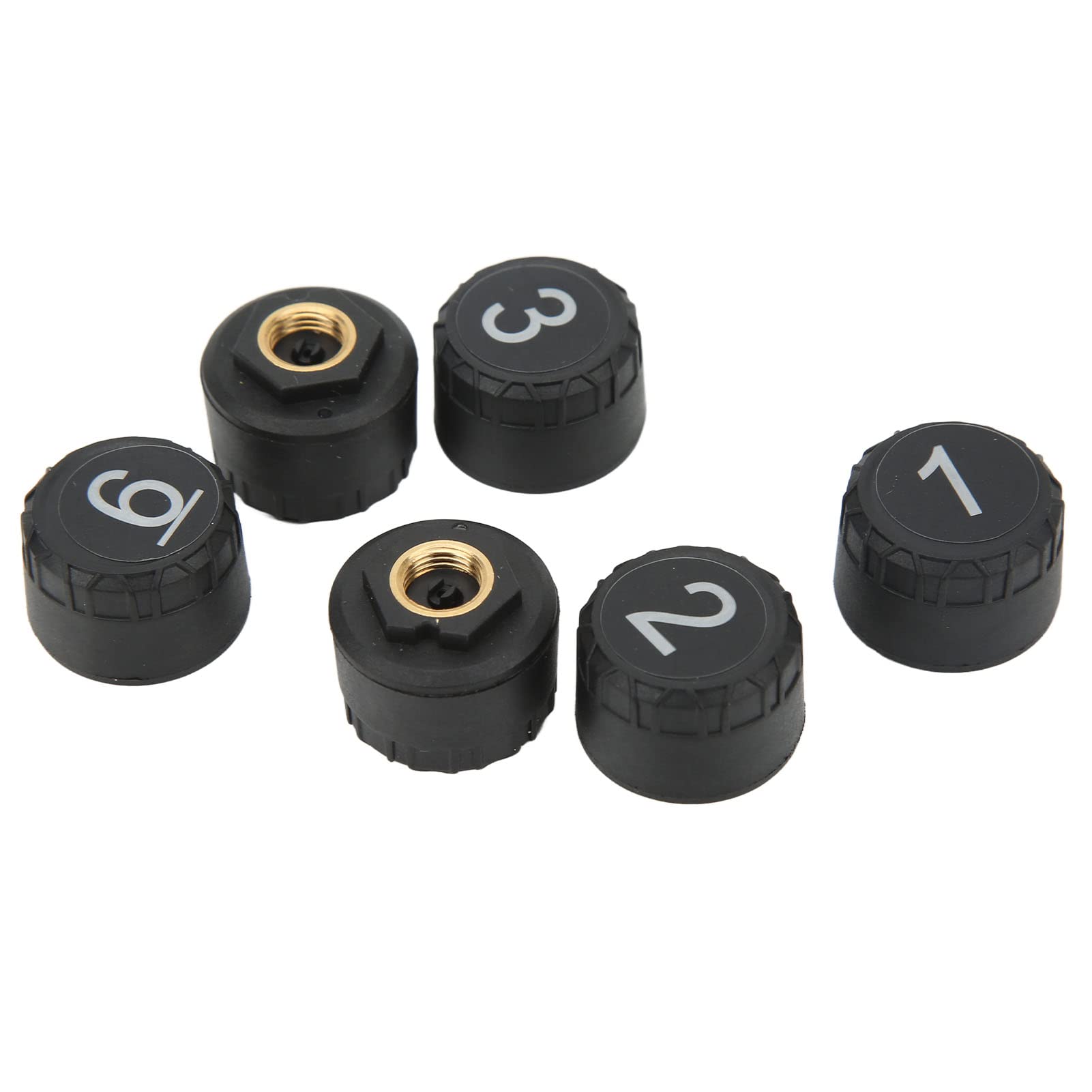 Aramox Monitor Solare della Pressione dei Pneumatici, di Monitoraggio della Pressione dei Pneumatici per Camion a 6 Ruote Monitor TPMS a Energia Solare Wireless con 6