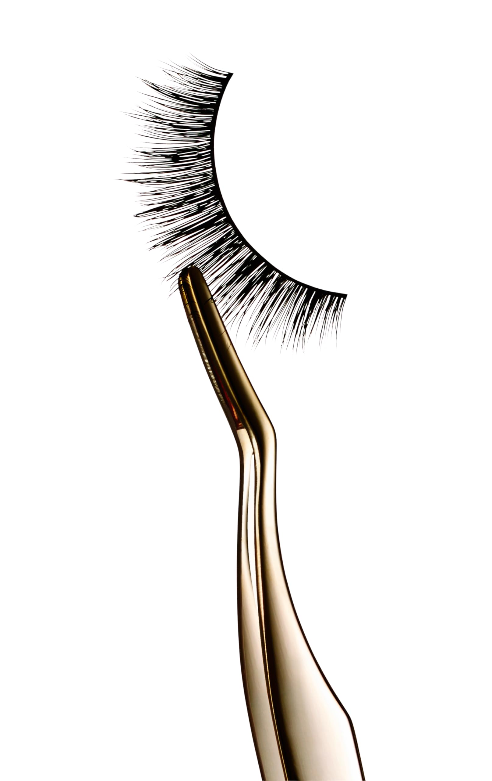 Lash Star Angled Stainless Steel False Eyelash Applicator Tool - Gold