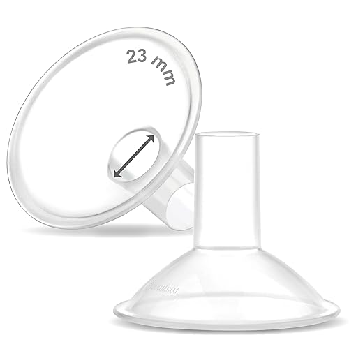 Miniatura 92 de Maymom MyFit Crater Series - Protector de pecho pequeño de 0.394 in con diseño de dos piezas compatible con piezas de bomba Medela; reemplazo de