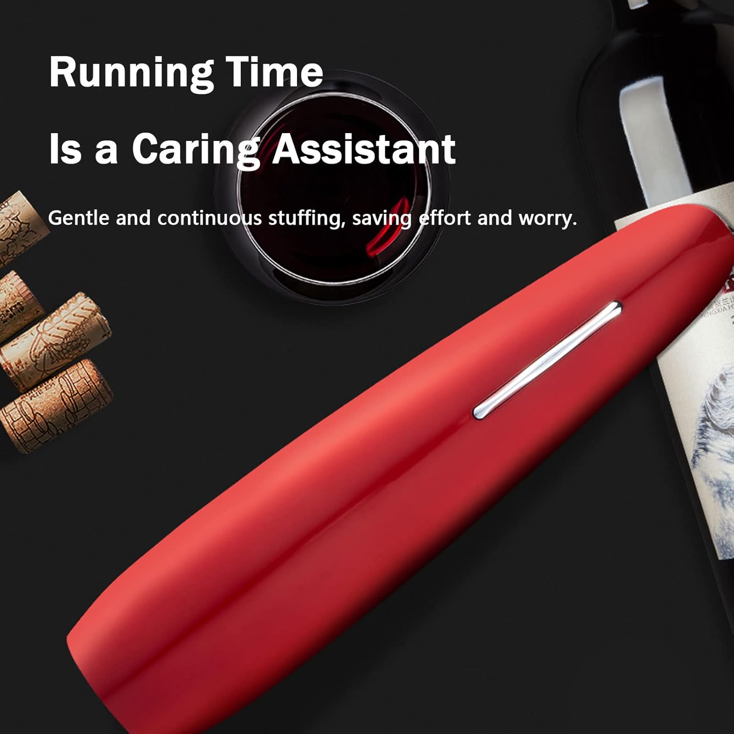 Electric Wine Bottle Opener, Rechargeable Automatic Cordless Wine Corkscrew, with USB Charging Line, Wine Pourer for Wine Lover, Professional Wine Bottle Opener for Home Restaurant,Silver