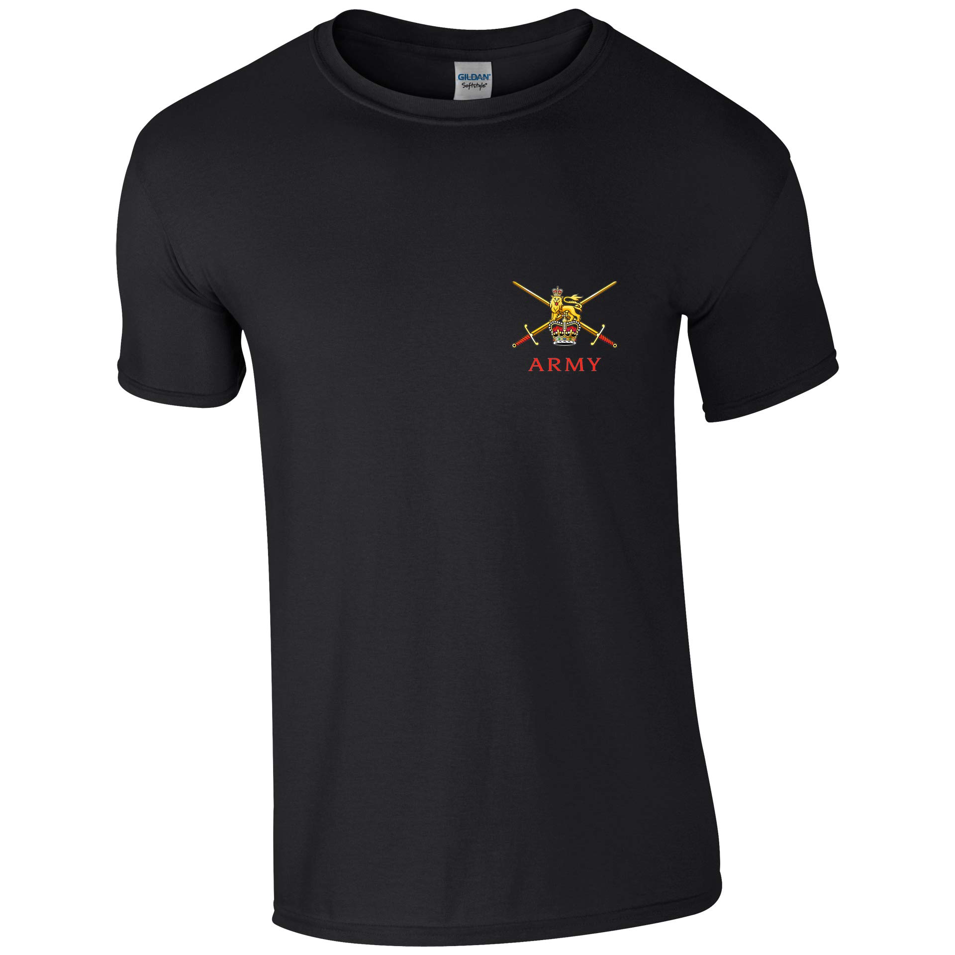 Productsave British Army Insignia Mens Tshirt British Army Military (L, Black)