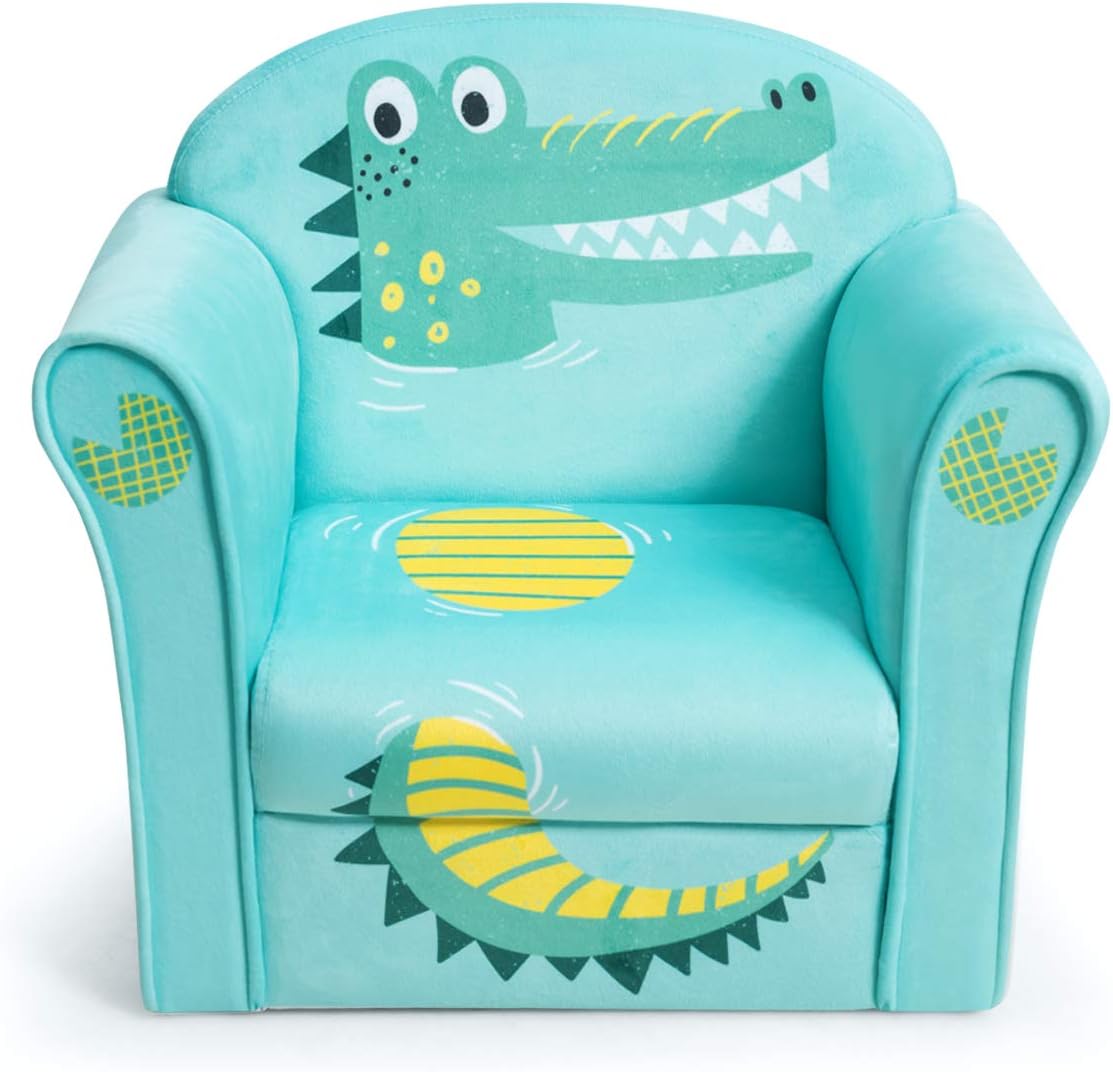 Costzon Kids Couch, Children's Sofa Armrest Chair with Pattern, Toddler Furni...