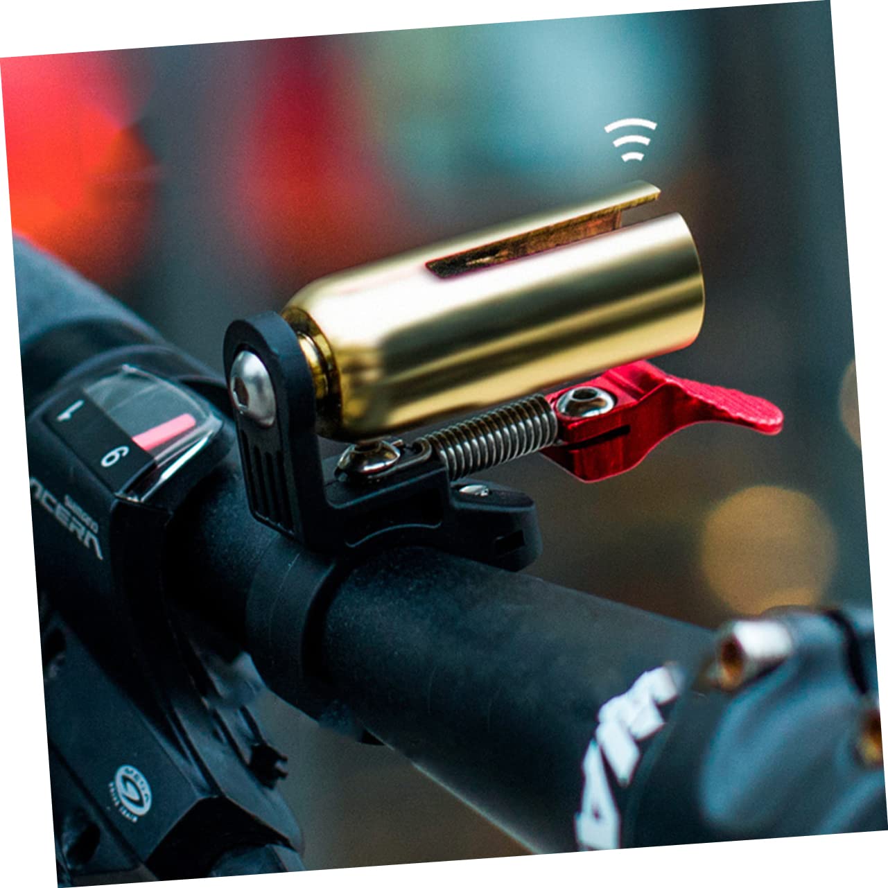 Kupfer Fahrradklingel für Rennrad und Mountainbike, Gold