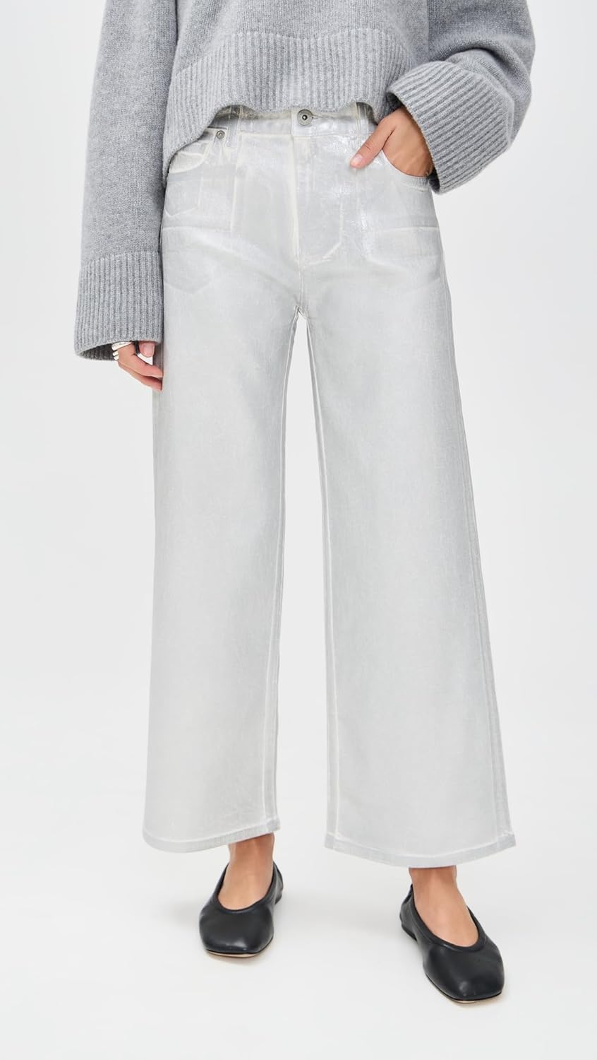 AG Adriano Goldschmied Women's Saige Wide Leg Crop Jeans - Image 2