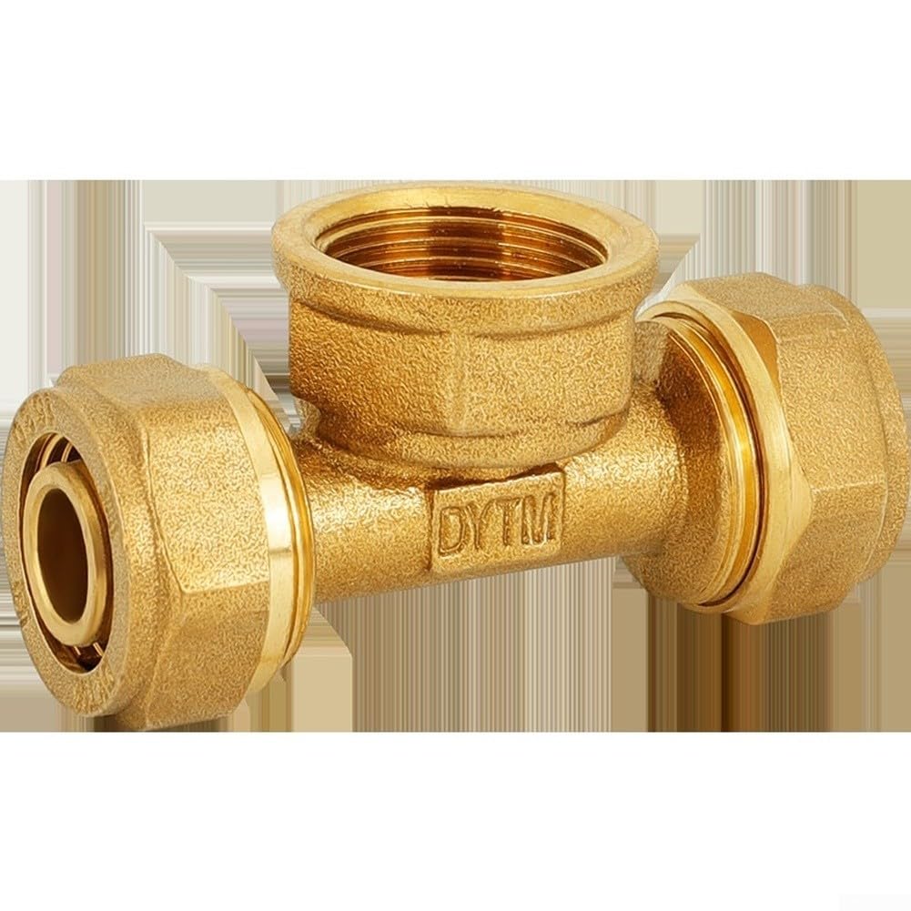 tee para latón Roscado Interior para pex 1216 1620 a 1/2 Pulgada(1216×1/2Electroplating)