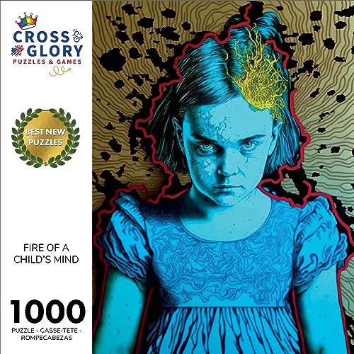 Fire of a Child's Mind - Premium Quality 1000-Piece Jigsaw Puzzle, Gold - Image 2