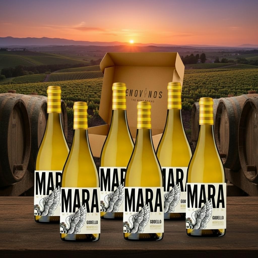 Mara Martin Vino Blanco Godello - DO Monterrei - Martin Codax - Caja de Carton Reforzada - (6 x Botellas 75 cl, Mara Martin Godello) - Envio 24 h - Mejor Seleccion ENOVINOS THE WINE BRAND