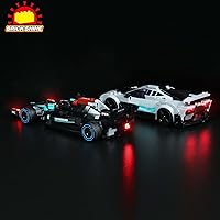 Vista 3 de Kit de luces para Lego Speed Champions Mercedes AMG 76909 (Lego Set no incluido) (Classic)