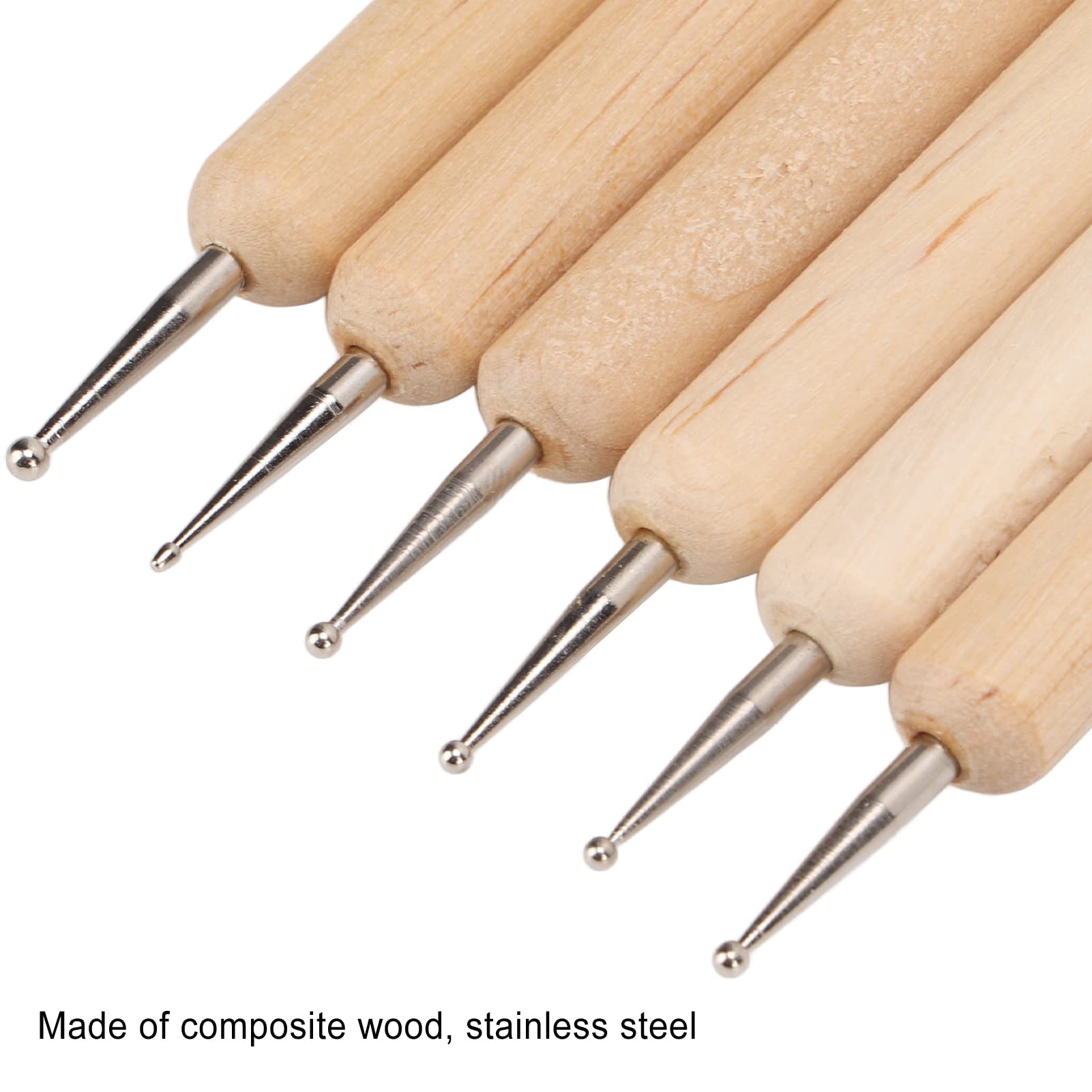 6 PCS Double End Tracing Dotting Tool for Painting Mandalas Scoring Stylus Mandala Dotting Tools, Embossing Stylus Set, Pattern Tracing Stylus, Ball Embossing Stylus for Transfer Paper
