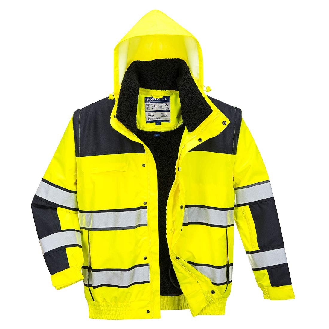 Portwest Bomber Jacket EN471 HiVis 3in1 Org Lge pour Homme