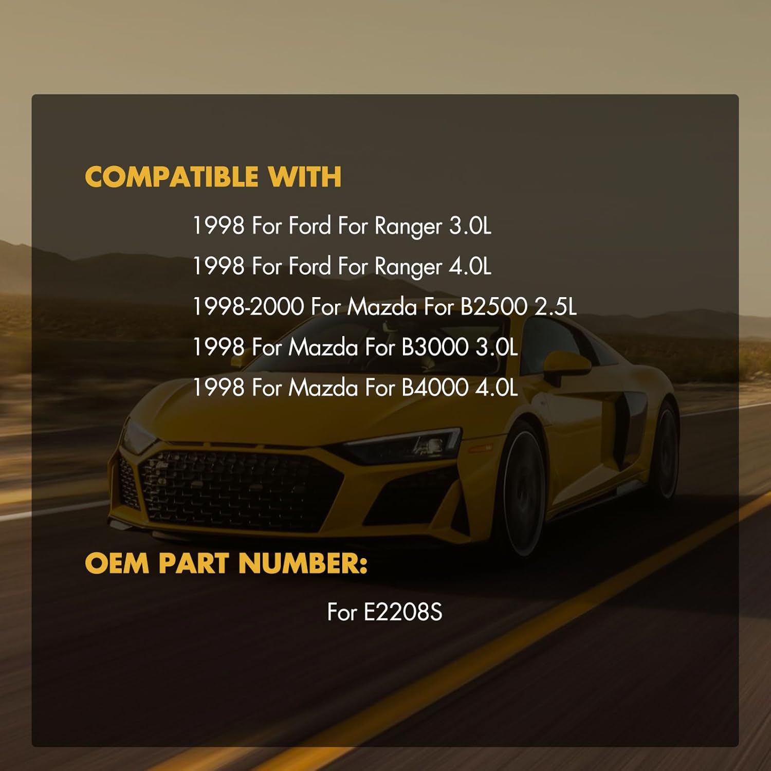 OCPTY Fuel Pump Assembly Replacement for 1998 for Ford Ranger 2.5L 1998 for Ford Ranger 4.0L 1998 1999 2000 for Mazda B2500 2.5L E2208S,SP2208H,P540M,P74866S,P540H