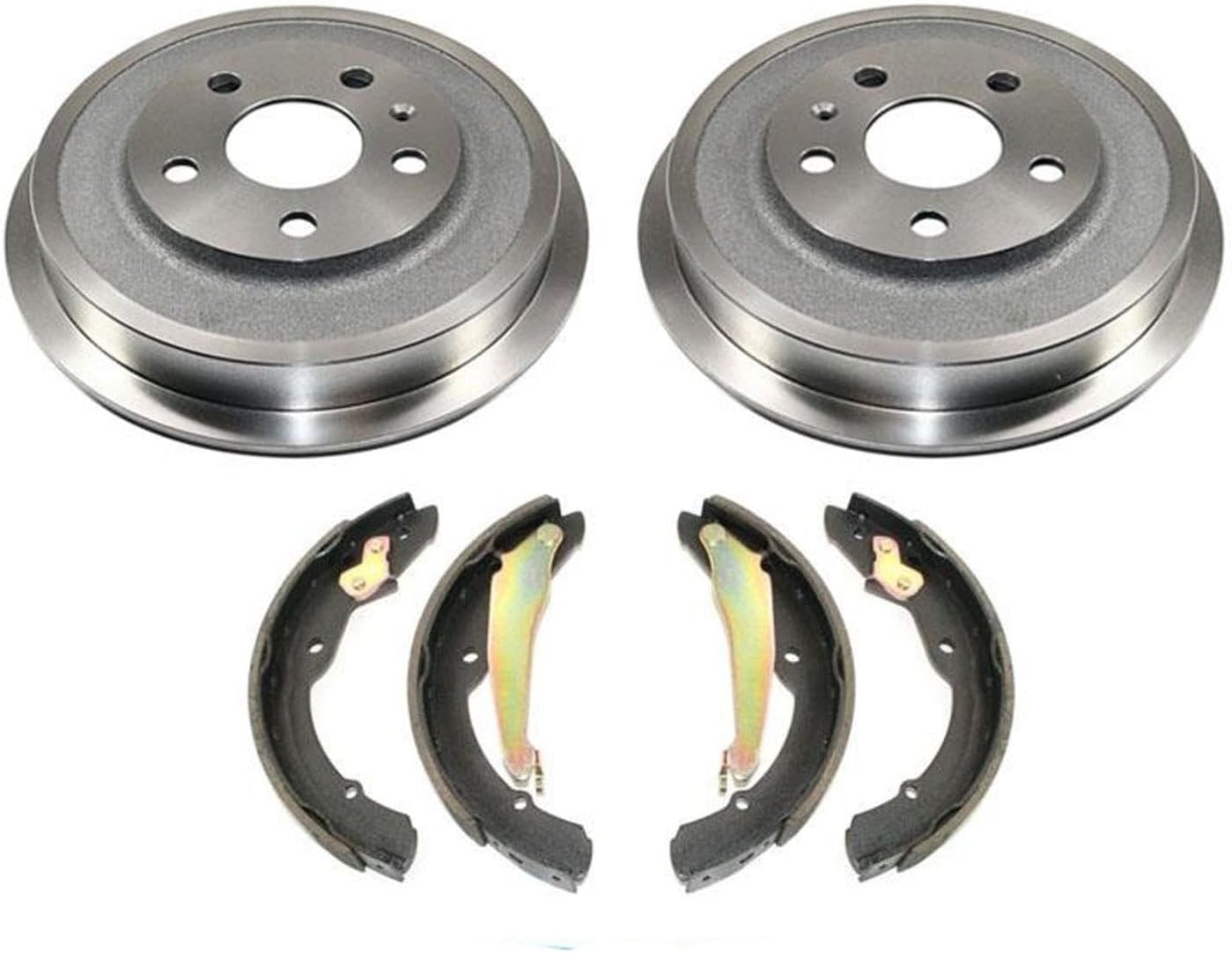 Rear Brake Drums & Brake Shoes Replacement Parts For 2011-2012 Volkswagen Jetta 2.0L 2.5L
