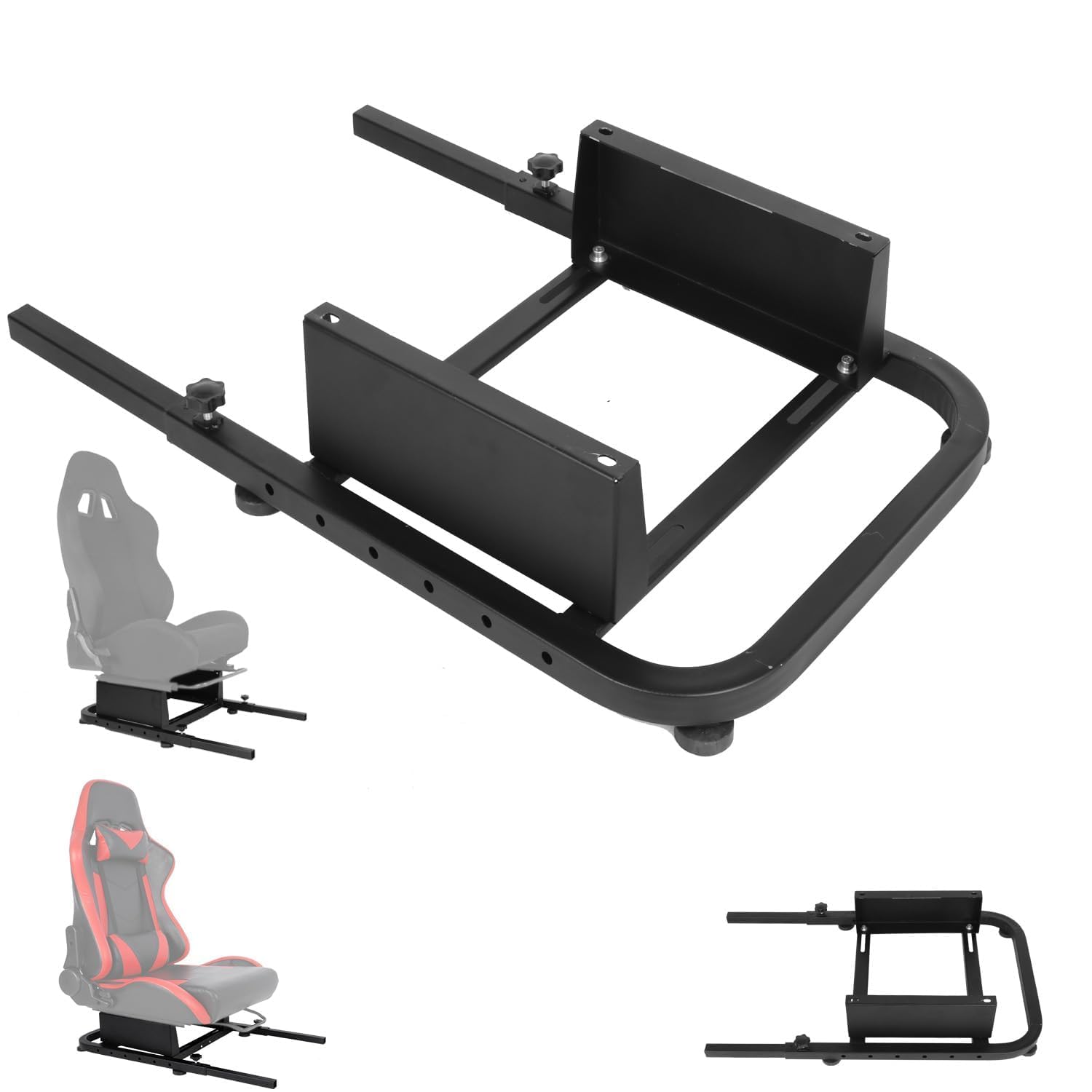 Supllueer Racing Seat Bracket Used with Racing Wheel Stand to Form Sim Cockpit Fit for Anman Marada Dardoo Minneer Adjustable Universal Sim Race Mount