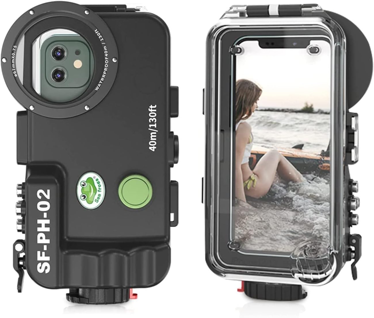 Seafrogs [40m/130ft] Underwater Scuba Housing Waterproof